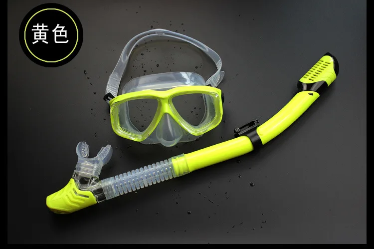 C327 для взрослых обувь для мужчин и женщин Анти-туман очки с дыхательной трубкой оборудование для подводного плавания два-Костюм из