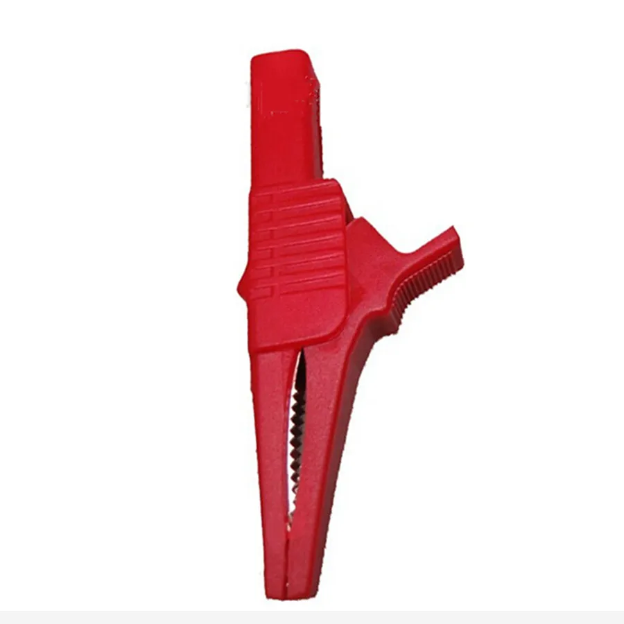 

10pcs Red Insulated Crocodile Clips Plastic Alligator Clips Test Probe Lead Crocodile Clamp 55mm