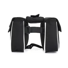 High Quality Bicycle Cycling Front Frame Tube Handlebar Pannier Double Pouch Phone Bag Portable Pratical Bike