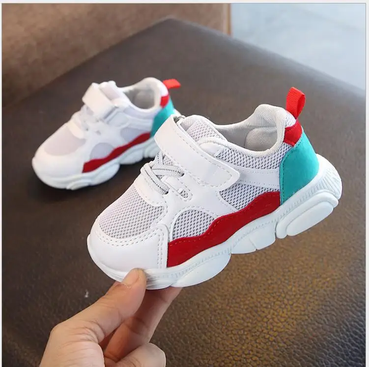 

Children Casual Shoes Kids Soft Bottom Mesh Sports Sneakers Baby Girls Boys Breathable Contrast Color Mix And Match Toddler Shoe