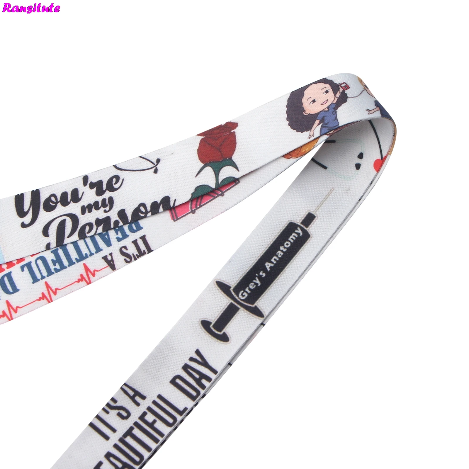 غريز أناتومي مفتاح ID بطاقة رياضة شريط لتعليق الهاتف المحمول USB المحمول شارة حامل DIY الهاتف المحمول الحبل