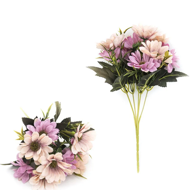 

Bunch Outdoor Flower Fake False Plants Grass Artificial Garden Daisys Decor