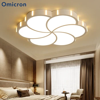 

Omicron Modern Ceiling Lights Ironware Acrylic High Brightness Creativity Warm For Dining Room Living Room Remote Control Lamp