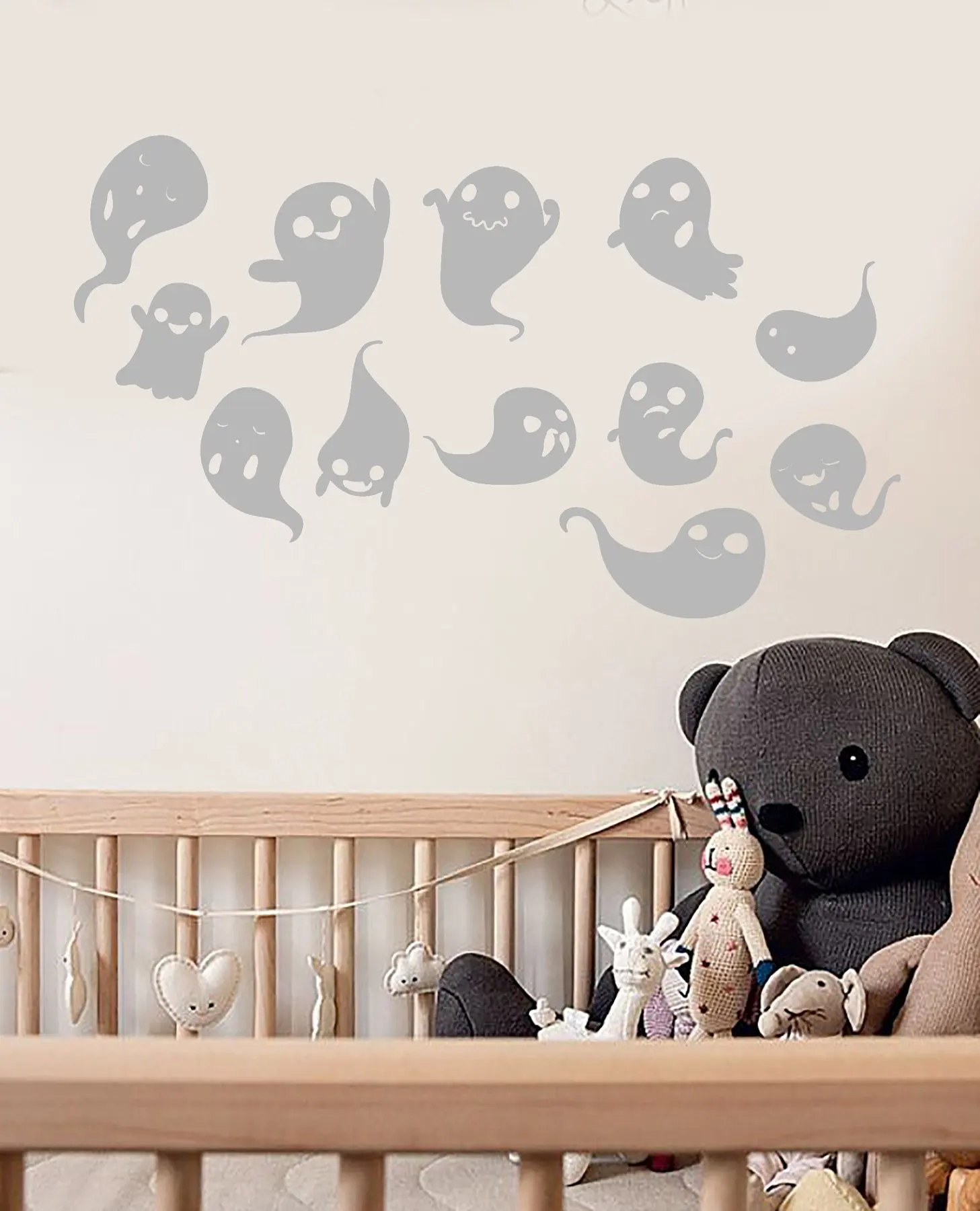 

Vinyl Wall Decal Cartoon Ghost Spook Halloween Decor Stickers Home Living Room Window Decal WSJ14