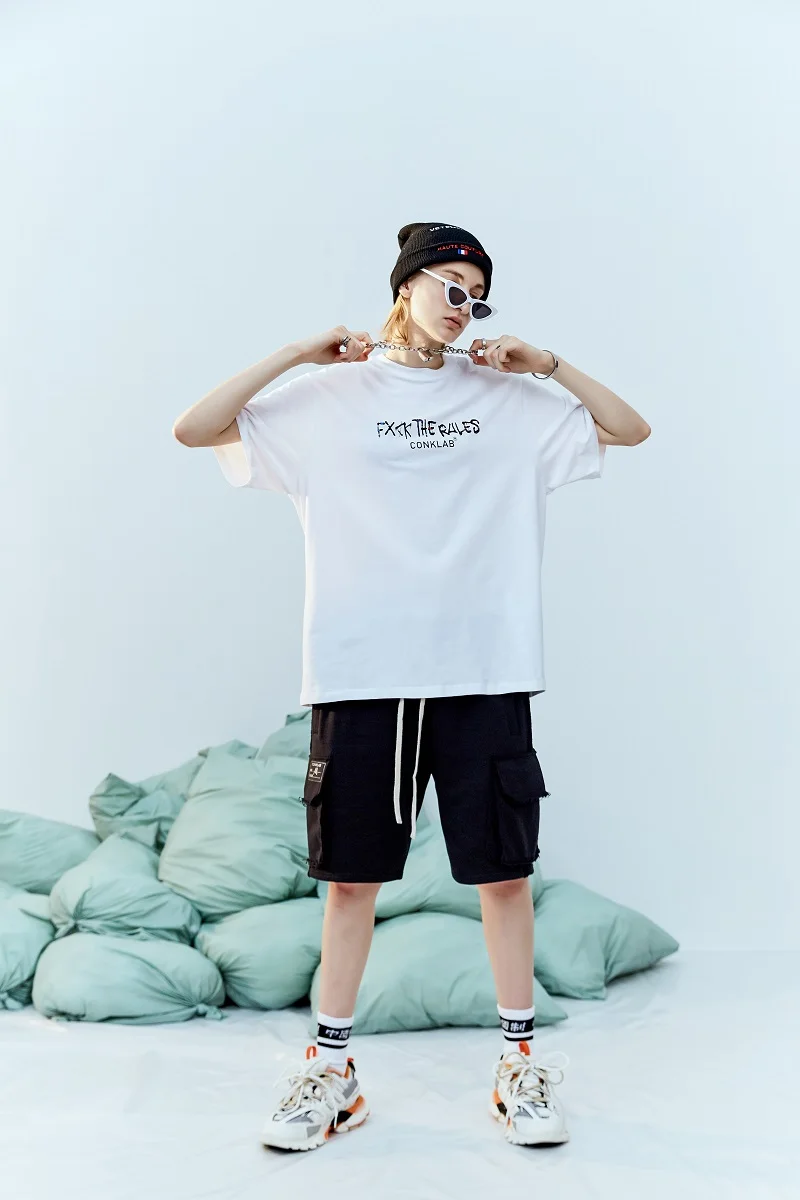 Летняя брендовая футболка с короткими рукавами и рисунком мороженого, Мужская свободная футболка с коротким рукавом в стиле хип-хоп