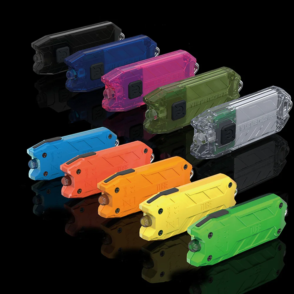 

2019 NEW NITECORE Tube Portable Light Weight USB Rechargeable EDC Pocket Flashlights Waterproof Mini Size Colorful KeyChain Lamp