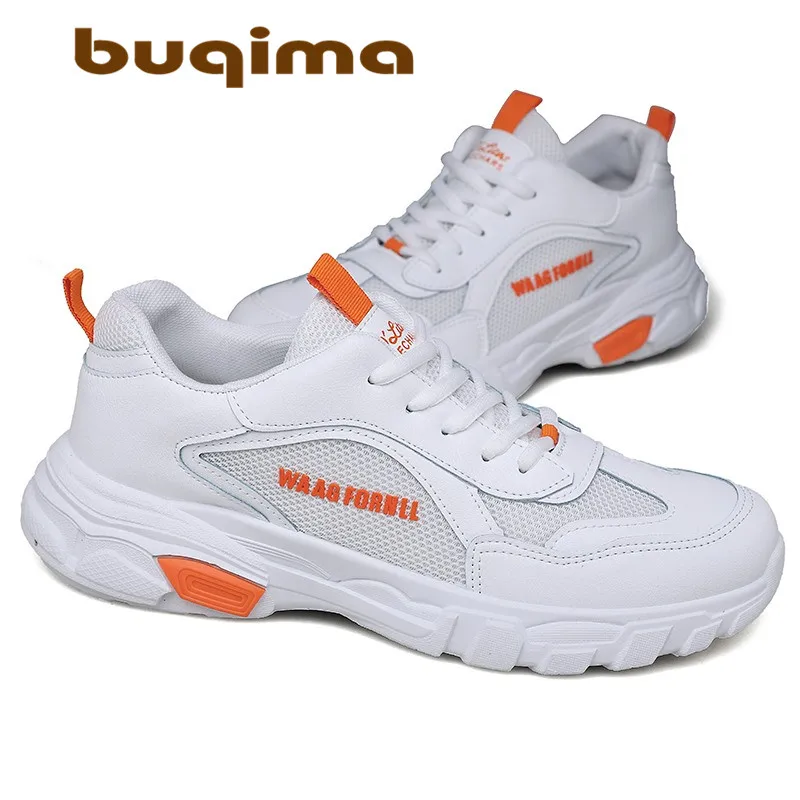 

Buqima vier seizoenen heren ademende sportschoenen mesh schoenen vliegende geweven schoenen fitness trend casual riem 39-44 mete