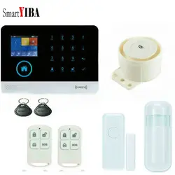 SmartYIBA Беспроводной охранных WI-FI GSM GPRS сигнализации Системы PIR Сенсор Беспроводной интеллектуальные дверь Сенсор для сигнализации дома