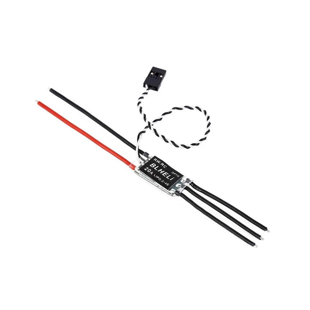 

2pcs 4pcs RW.RC 16/20A Mini BLHeli 14.2 OPTO 2-4s ESC For QAV250 multicopter