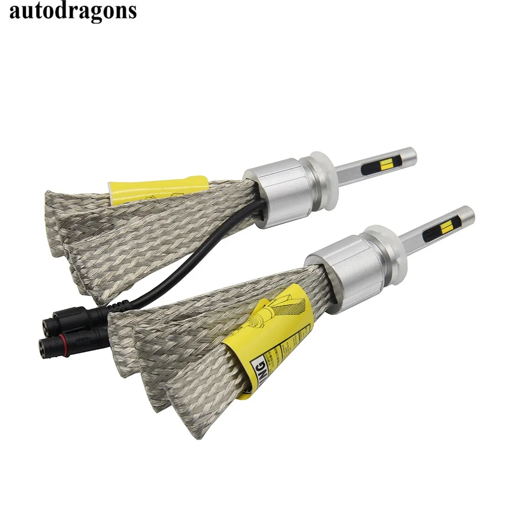 Налобный фонарь autodragons H27/H1/H7/H11/880/881/H3/H4/9005/9006 6000K 3000K желтый двухцветный