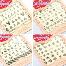 3D серебро, лак для ногтей, наклейки для ногтей, декоративные наклейки для ногтей