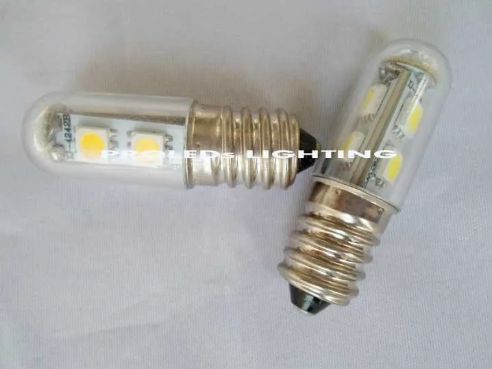 Оптовая продажа 120 в 220 230 E14 1 Вт 7 * 5050SMD 10 Светодиодный ных лампочек bombilla led blanco для