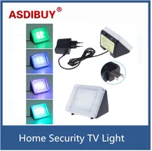 Plug and play Anti-theft TV Video Surveillance Motion sensor lights Fake simulator TV flash LED house protection light