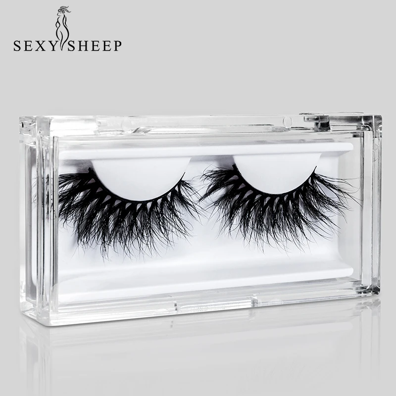 

SEXYSHEEP LON series 25mm 3D mink eyelashes exquisite packaging style Diamond transparent effect