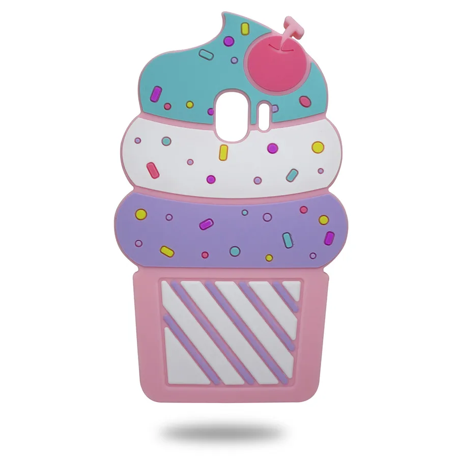 Case Cover For Samsung Galaxy J2 Pro 2018 3D Cartoon Fruit Ice Cream Soft Silicon Fundas J250F 5.0&quot |