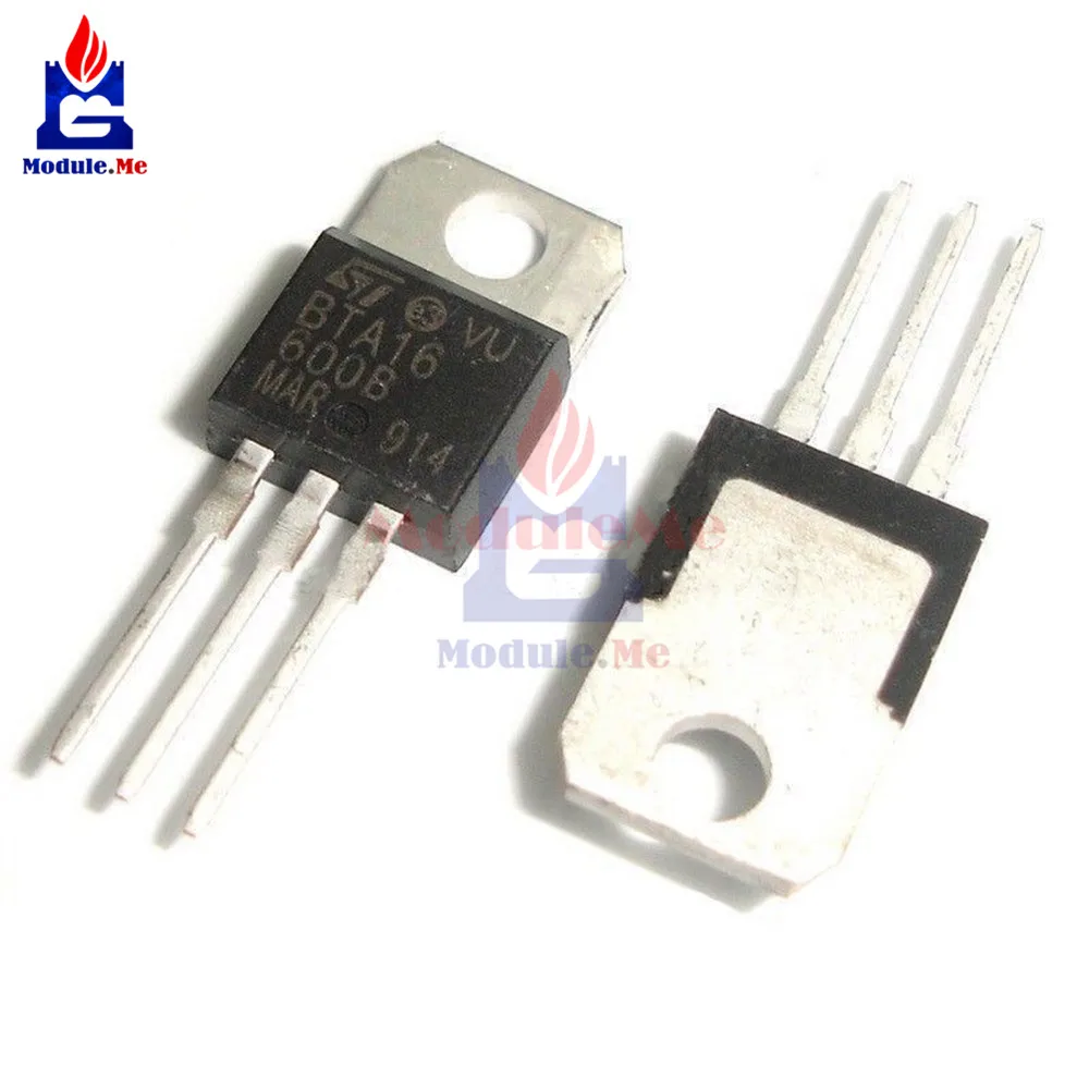 1 шт. IC чип BTA16 600B 220 600 TO220 600V 16A TRIACS оригинальный IC|Интегральные схемы| |