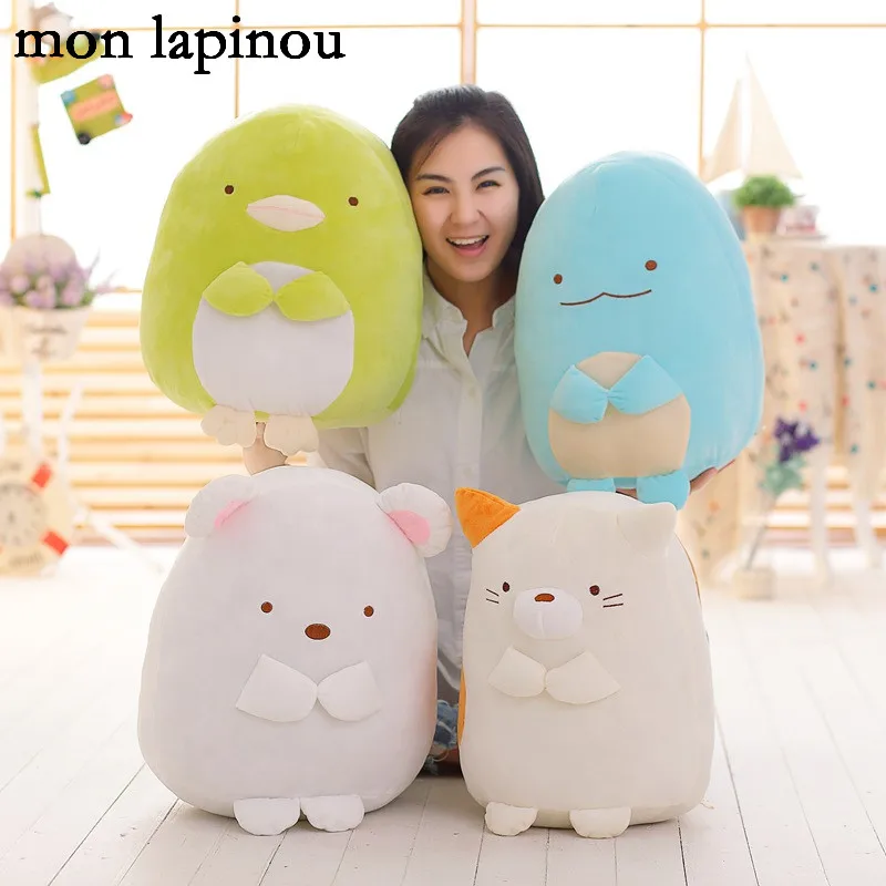 Sumikko Gurashi плюшевые игрушки японского аниме Био Угловой мягкая подушка кошки и динозавра Медведь детские игрушки детские мягкие куклы подарок на день рождения