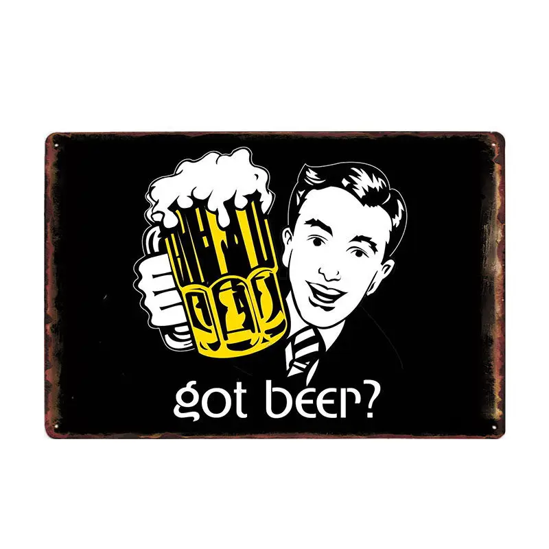 4 Poster In Metallo Per Pub E Bar – Scritte In Inglese Su Latta, Stile Vintage, 20x30 Cm