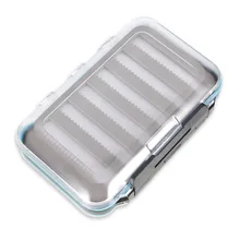 SF большой водостойкий жесткий ПВХ Fly Рыбалка Мухи коробка с щелевой пены