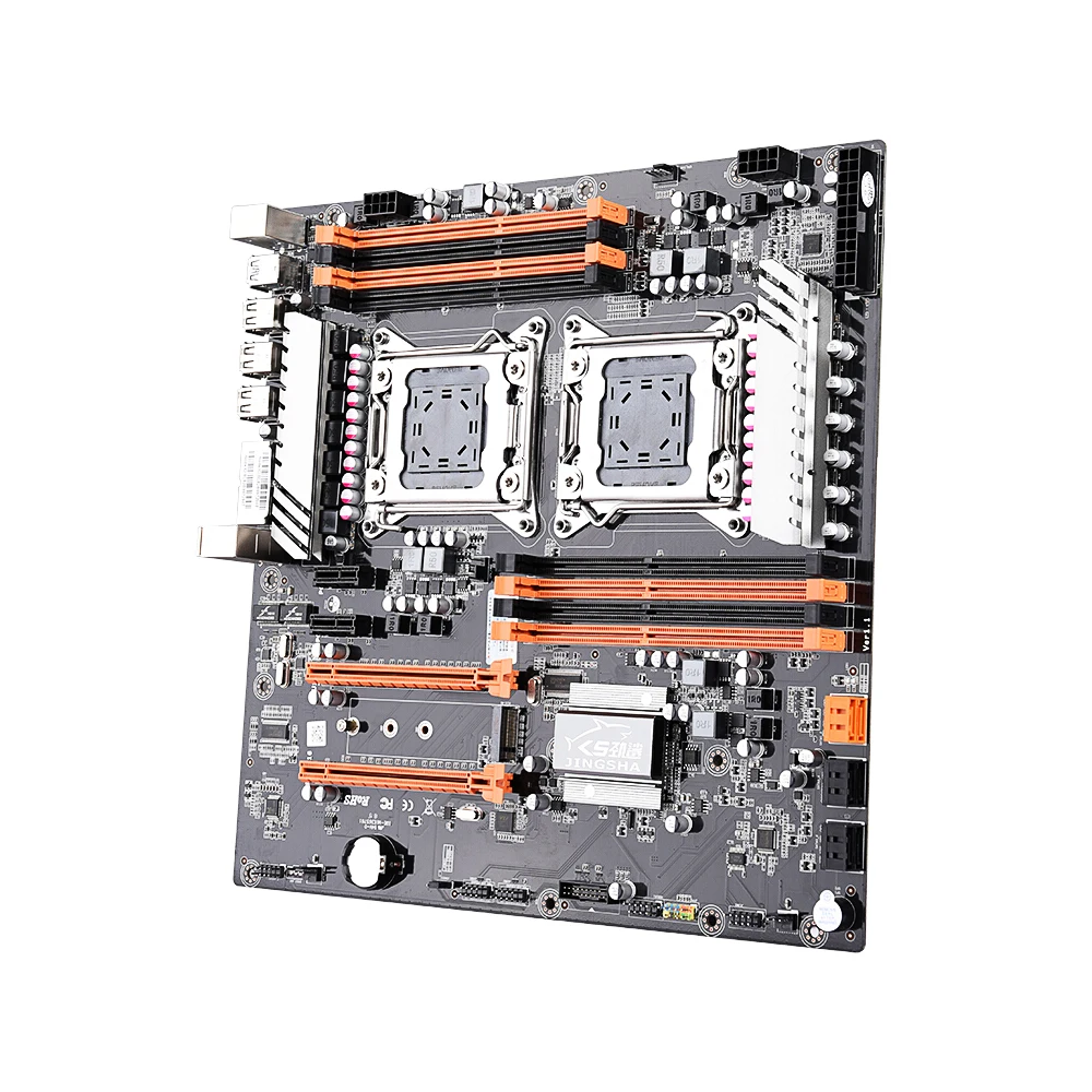 Top Jingsha X79 LGA 2011 Motherboard Dual CPU Motherboard LGA2011 SATA3.0 E-ATX M.2 256G DDR3 Mainboard E-ATX SATA3.0 21