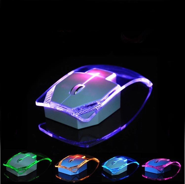 Newest Luminous Colorful Lights 2.4G Wireless Mouse Ultrathin Power Saving Glow eBay