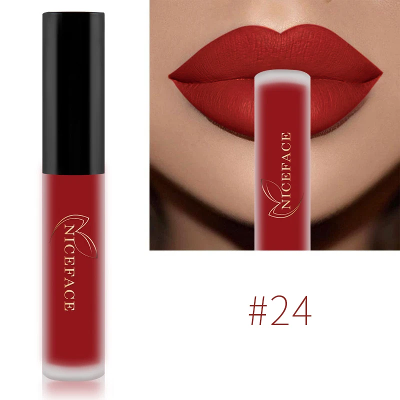

Learnever Matte Lip Gloss Nude Liquid Lipstick Mate Waterproof Long Lasting Moisturizing Lipgloss Lip Makeup Cosmetics 26 Colors
