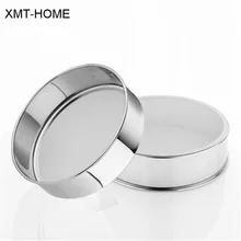XMT-HOME кухонные принадлежности для выпечки сверхтонкая мука просеиватель из нержавеющей стали мука, сахар порошок сита шейкер 1 шт