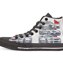 JDM команды. RX7 Skyline gt-r/Новинка; дизайнерская Повседневная парусиновая обувь; обувь на заказ; Прямая