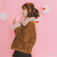 Tcyeek Зимняя Толстая куртка женское бархатное хлопковое пальто винтажные короткие куртки осенние женские топы одежда Casaco Feminino LWL757