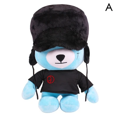 

BIGBANG GD TOP Korean explosion Bear G-dragon stuffed Bear plush toy kawaii doll popular animals Celebrity pillow free shipping