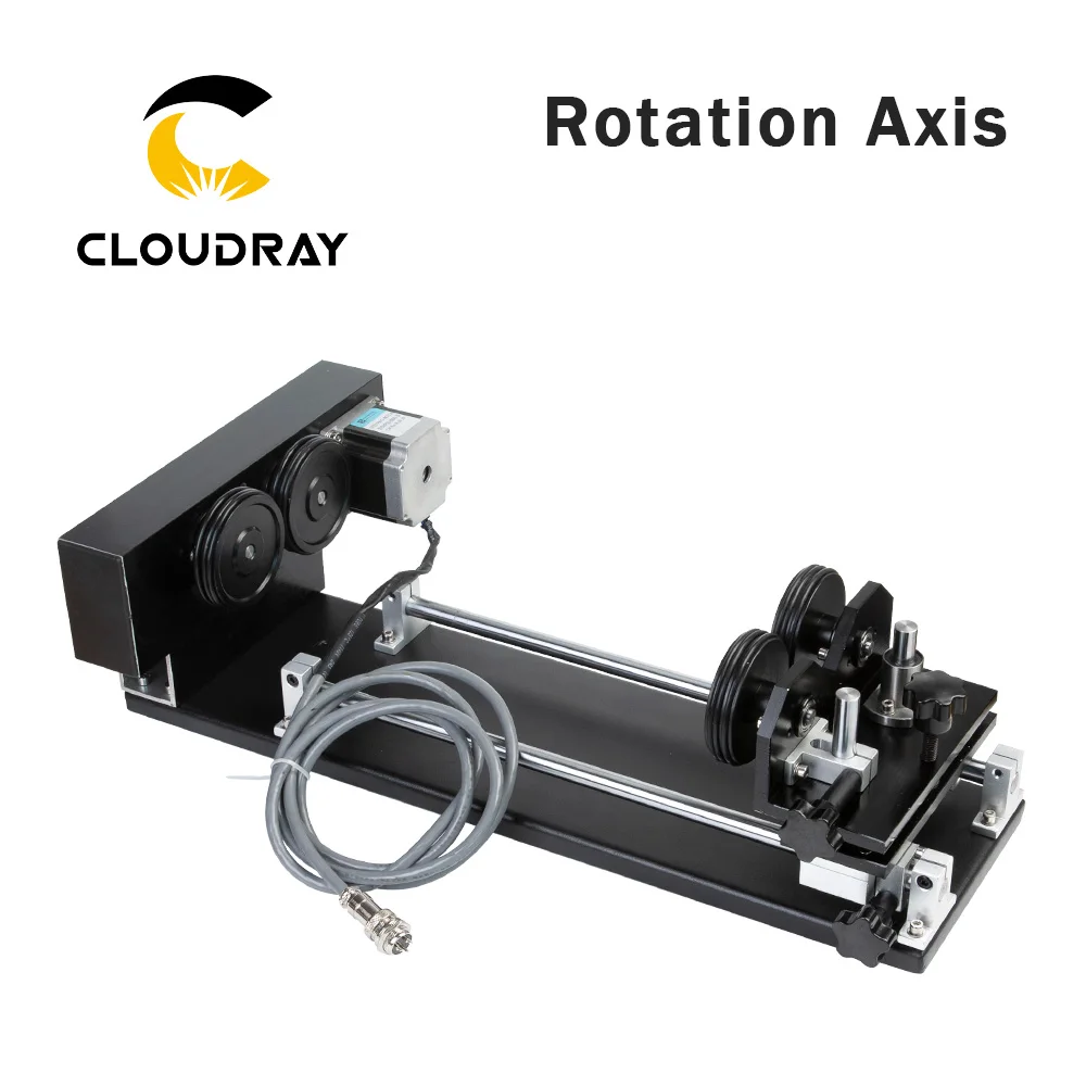 Cloudray вращатель для гравировки крепление с роликами шаговые двигатели для лазерной гравировки резка машины Модель A