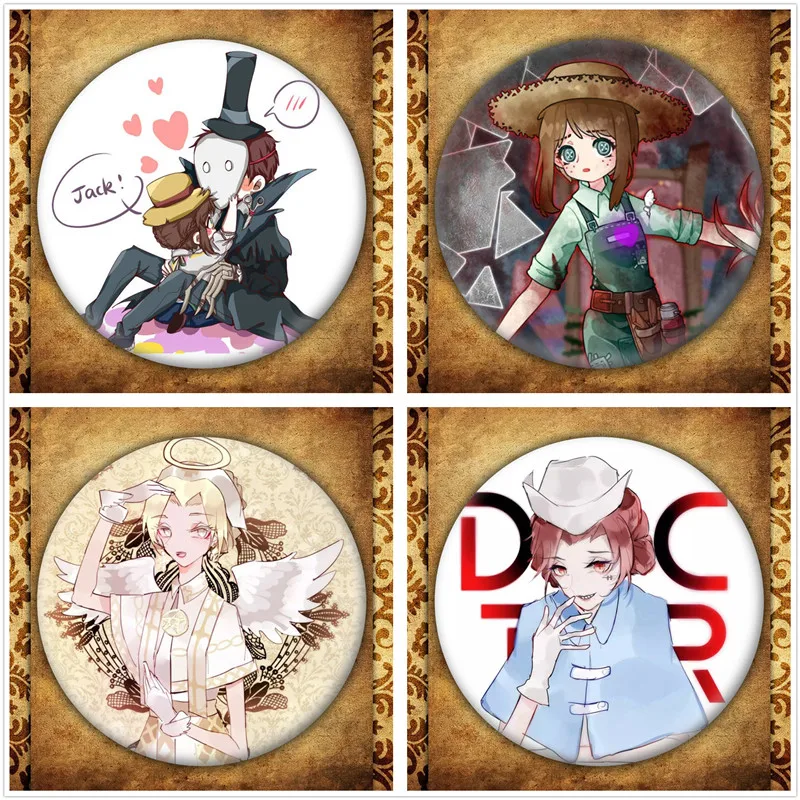 

Game Identity V Display Badge Fashion Cartoon Figure Hero Clown Gardener Doctor Jack Brooches Pin Jewelry Accessories Gift