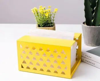 

1PC Nordic Geometric Hollow Iron Art Tissue Box Toilet Paper Storage Boxes Holder Home Organizer Livingroom Bathroom JL 236