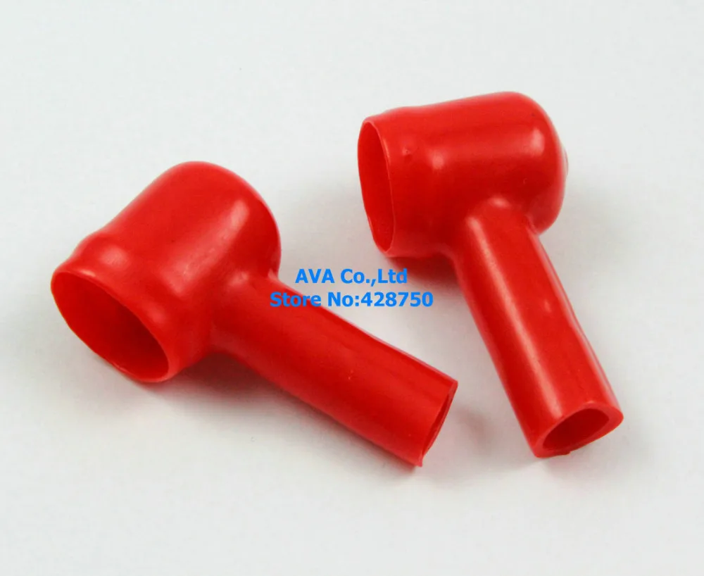 Buy 20 Pieces 13x7mm Red Soft Plastic Battery Terminal