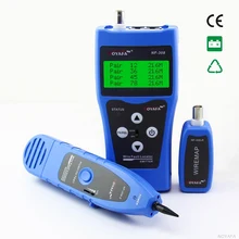Network monitoring cable tester LCD NF-308 Wire Fault Locator LAN Network Coacial BNC USB RJ45 RJ11 blue color