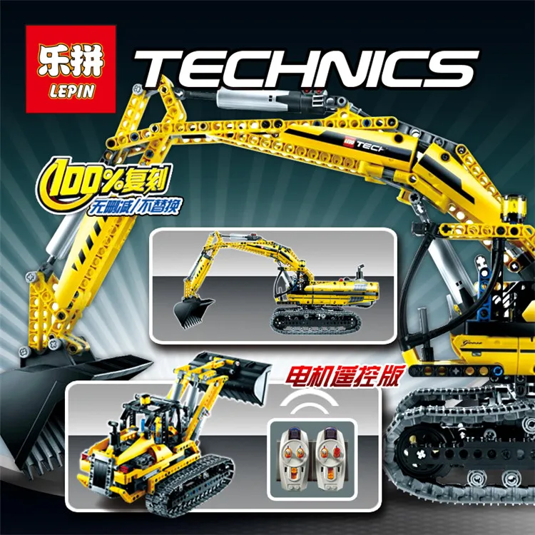 

LEPIN 20007 technic series legoing 1123pcs excavator Model Building blocks Bricks Compatible Christmas Gift 8043 Educational Car