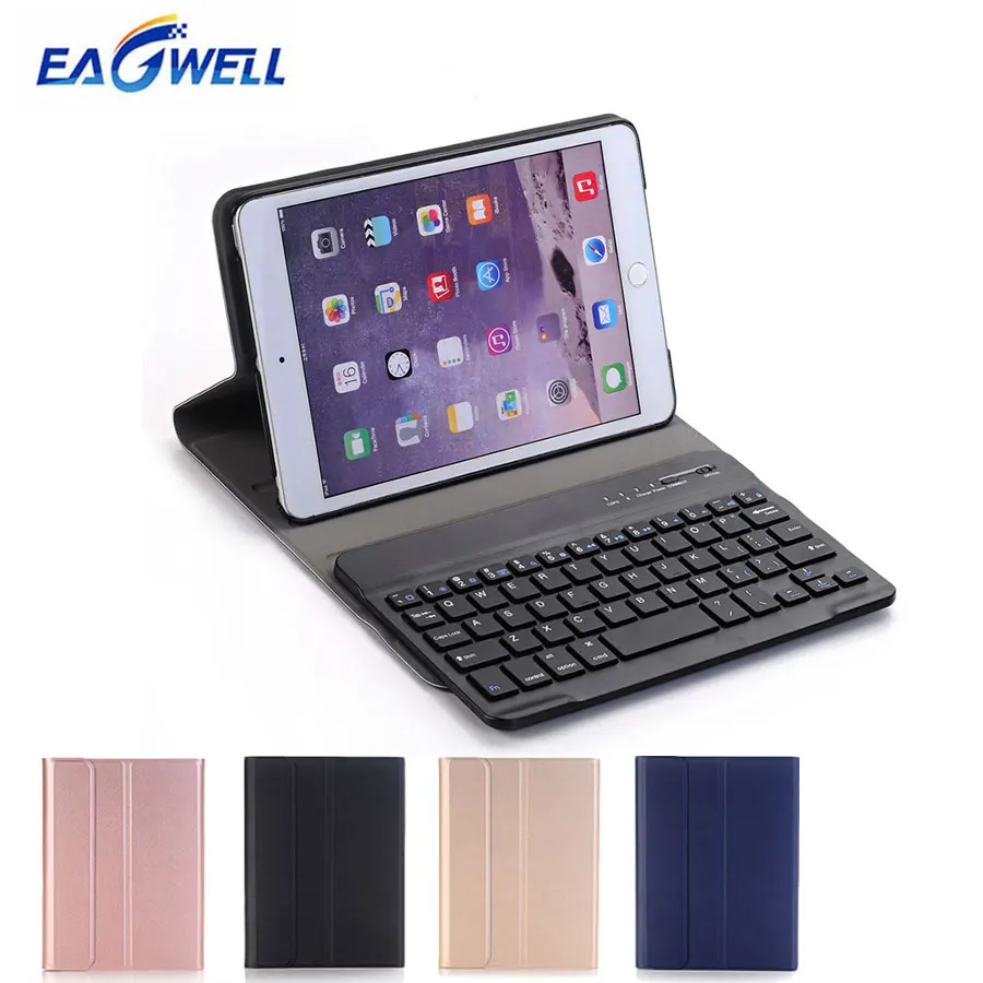 Кожаный чехол с беспроводной клавиатурой и Bluetooth для iPad Mini 1/2/3/4/5 подставка