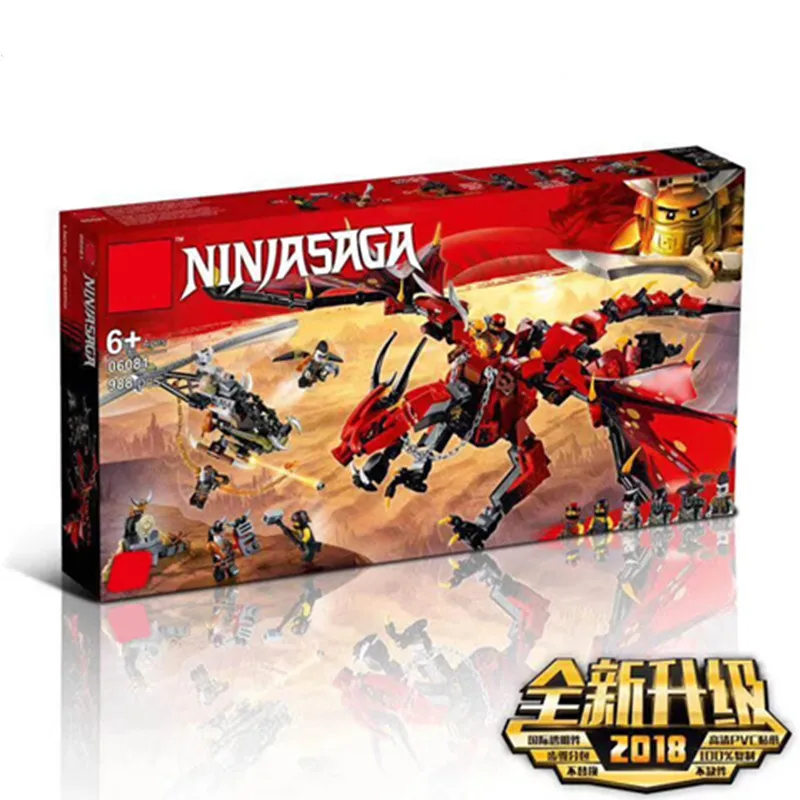

New Ninja Series Stormbringer Set Dragon Compatible With LegoINGLY Ninjagoes 70652 Model Building Blocks Bricks Toys Children05A