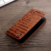 

Luxury For Apple iphone 8 Case Flip Leather Crocodile Pattern For iphone8 Case Wallet Coffee Card Pocket Phone Cover capa