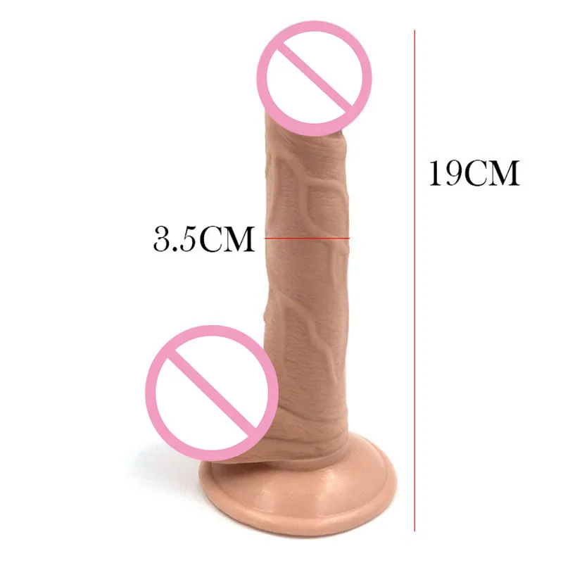 Realistic Dildos Anal Dildo Female Stimulation G-Spot Penis Erect Dick Cock Butt Plug with Suction Cup for Women | Красота и здоровье