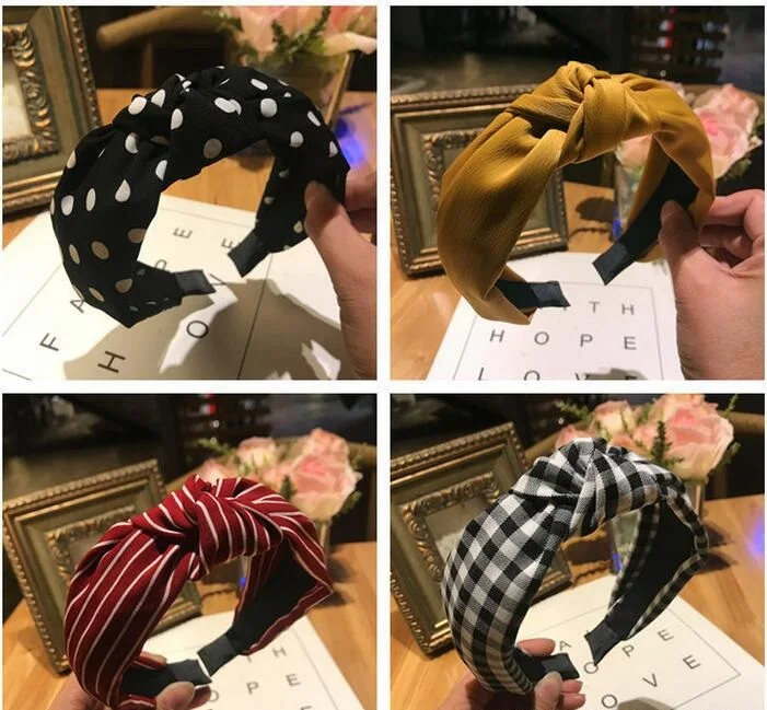 

fashion jewelry tie a knot cloth hair band hair hoop headband 20 colors can choose