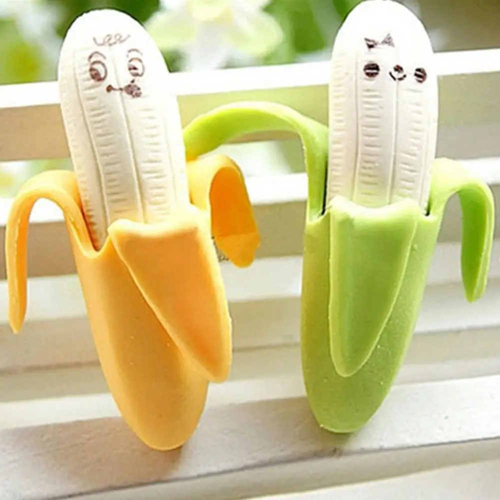 

Top Creative Lovely Banana Pencil Eraser School Office Stationery Kids Student Gift