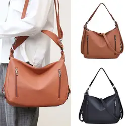 Сумки Femininas женские модные однотонные кожаные сумки через плечо сумка через плечо сумки для женщин 2019 Роскошный Дизайнер 50