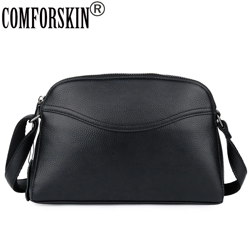 

COMFORSKIN Brand Hot Fashion Cross-body Bags For Women New Arrivals Cowhide Women Messenger Bag Guaranteed Women Leather Bags
