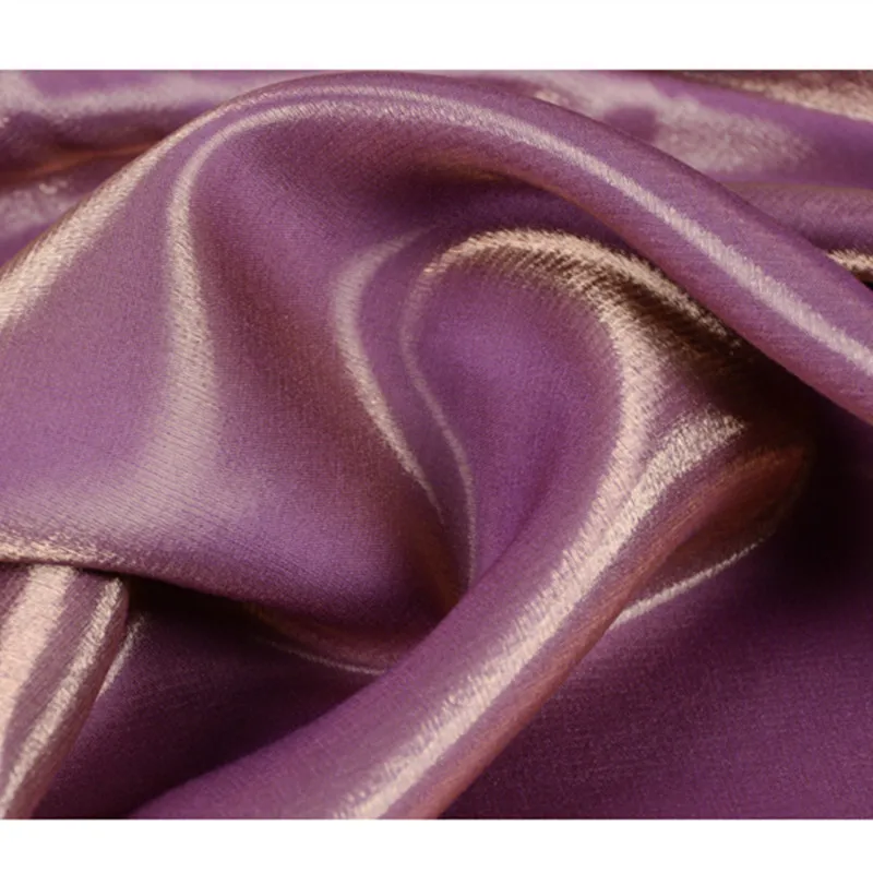 Ncf484 1m Solid Changeable Purple Tencel Cotton Fabric Imported Coloured Glaze Thick Silk Satin Women S Fashion Clothing Fabrics Fabric Aliexpress