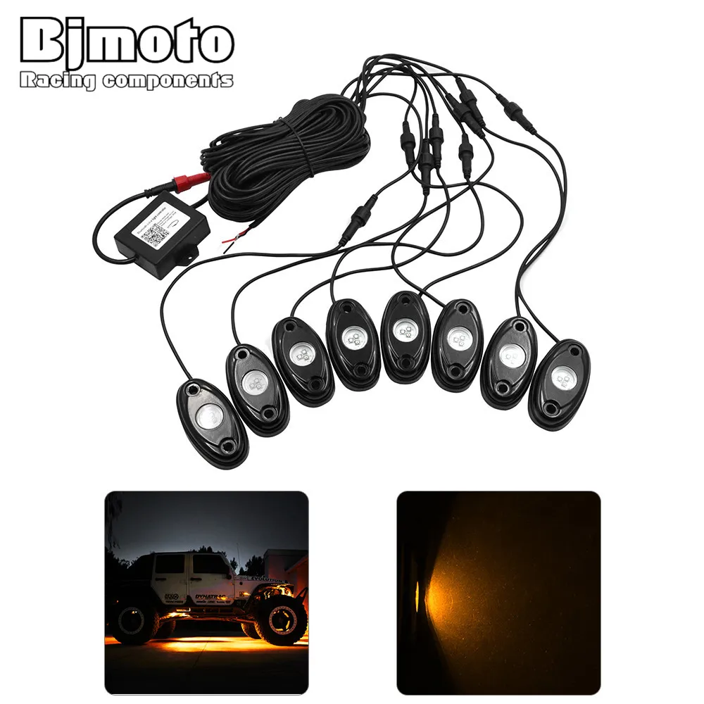 Bjmoto мотоцикл грузовик автомобиль 8 капсул красный зелёный синий светодиодные рок