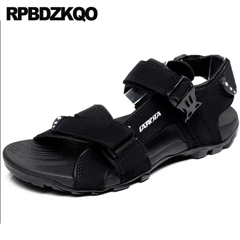

Size 45 Designer Shoes Men High Quality Black Large Breathable Summer Genuine Leather Famous Brand Sandals Sneakers Sport Native