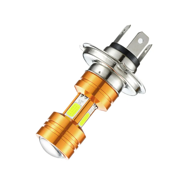 

Motorcycle Headlight Bulb H4 COB LED Chip Motor Fog Lights 8~85V White 6000K 3500LM for Honda Kawasaki Suzuki Yamaha