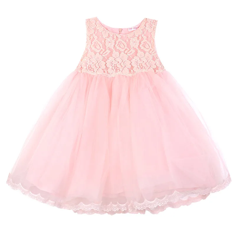 Children Clothes Big Bowknot Baby Kids Girls Princess Pageant Lace ...