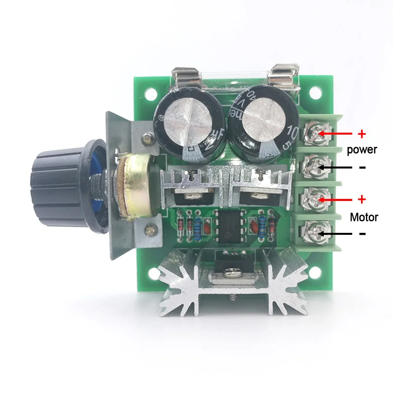 PWM контроллер скорости двигателя постоянного тока 12 V-40 V 10A